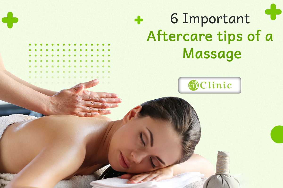 6 important aftercare tips of a massage