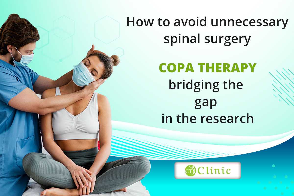 How to avoid unnecessary spinal surgery COPA therapy bridging the gap in the research